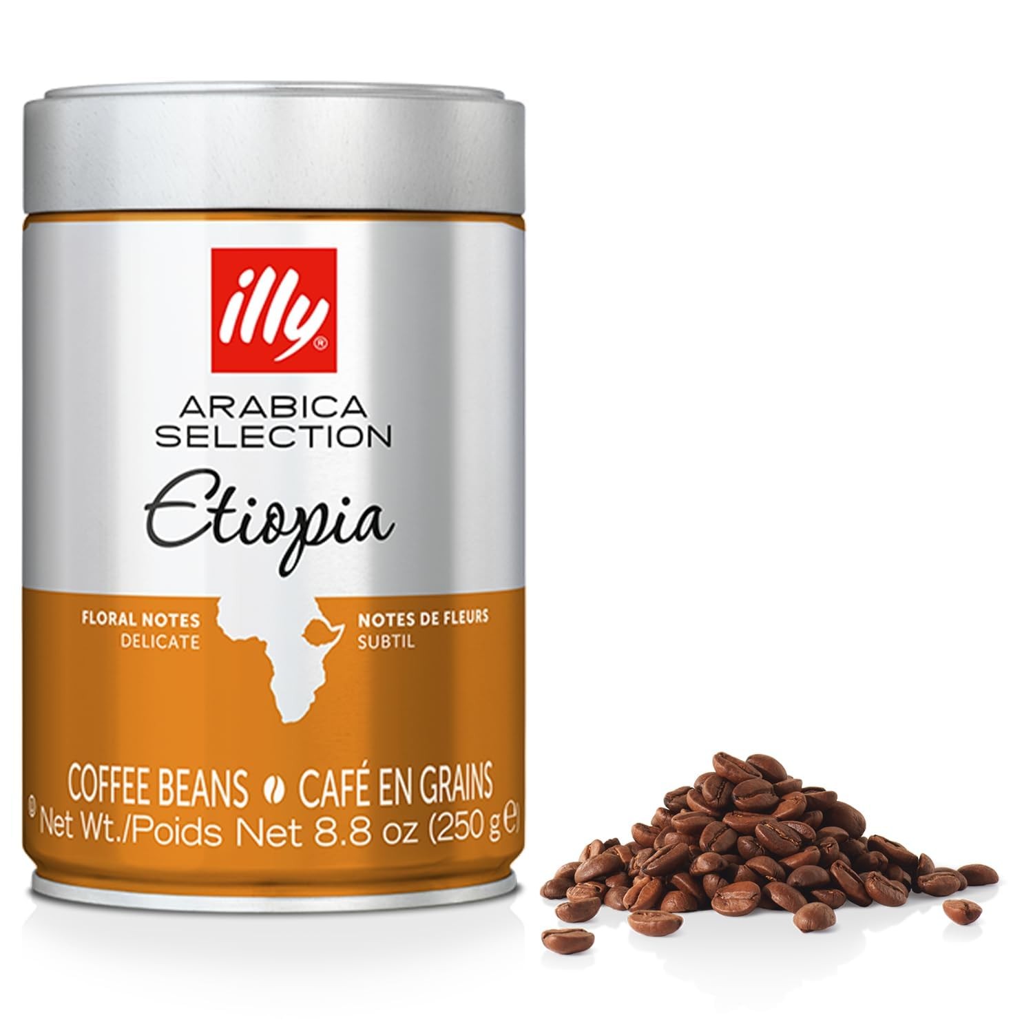 illy Arabica Selections Ethiopia Whole Bean 8.8 Ounce (Pack of 1), Etiopia