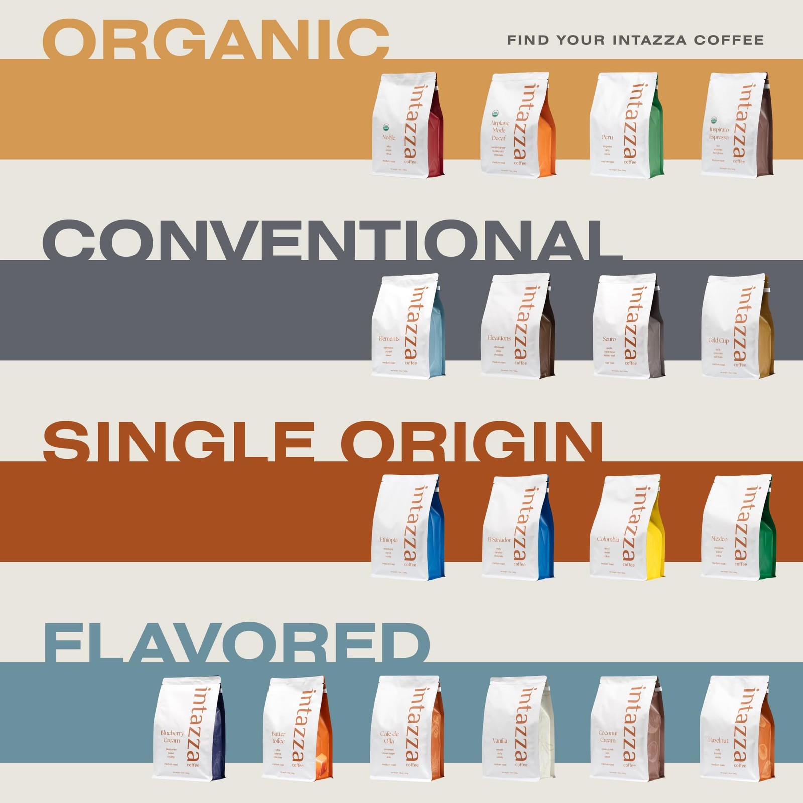 Intazza El Salvador Single Origin Whole Bean Coffee, 12 Ounce (Pack of 1)