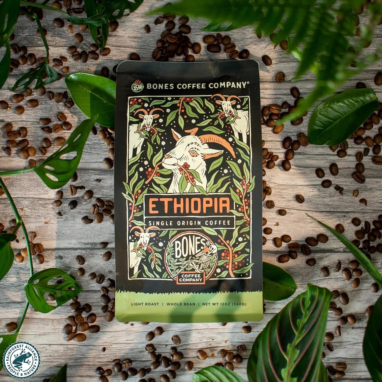 Ethiopia Single-Origin Medium Roast Coffee – Citrus, Floral & Berry Notes, 12 oz