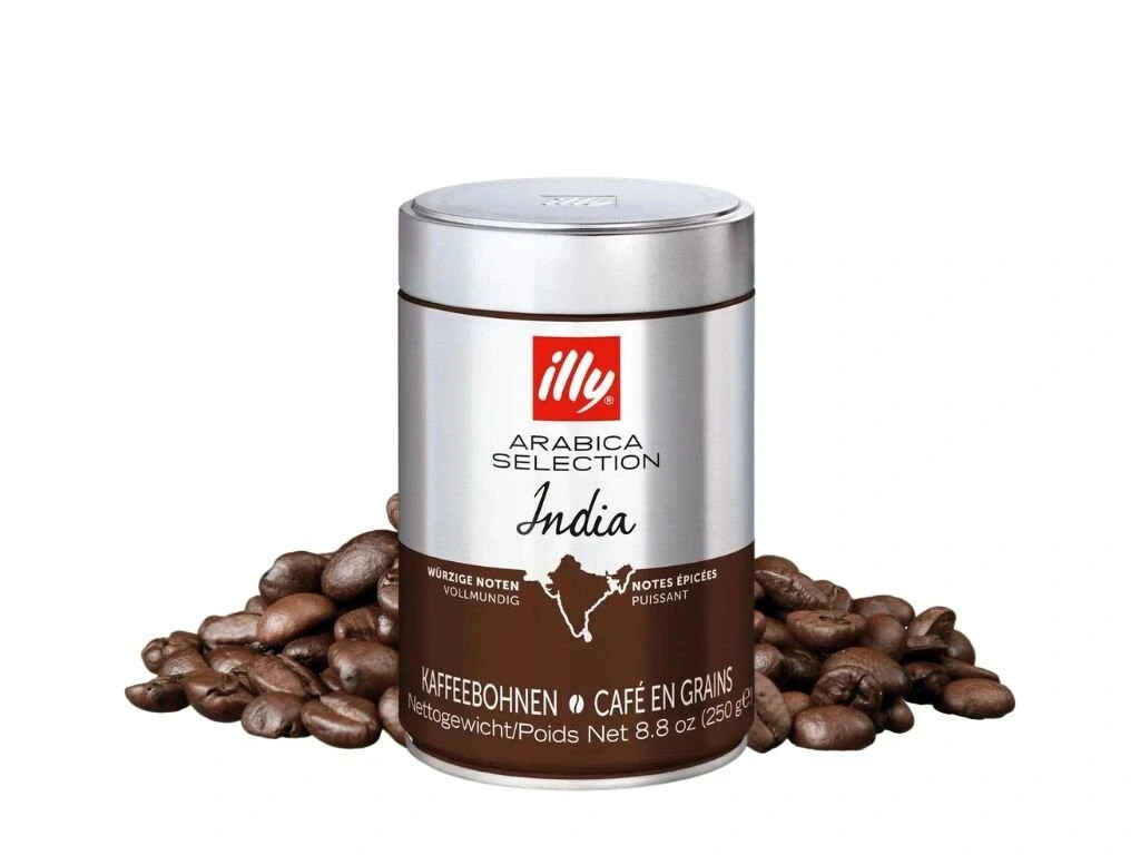 ILLY India Coffee Beans in a Can 250g / 8.8oz
