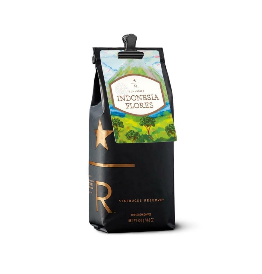 Starbucks Whole Bean Reserve Coffee Sun-dried Indonesia Flores 8.8oz 250g