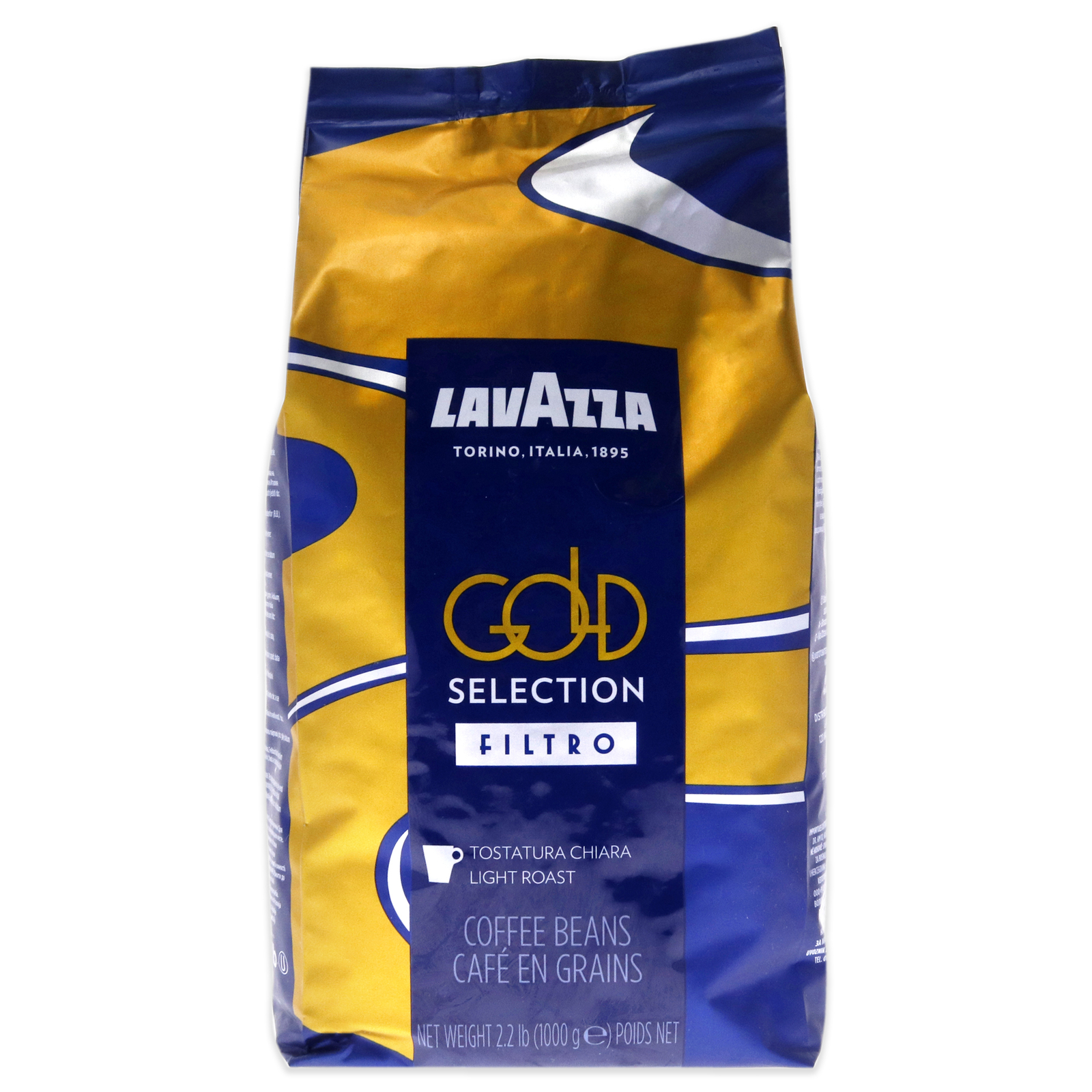 Gold Selection Filtro Light Roast Coffee Beans by Lavazza – 35.2 oz Coffee