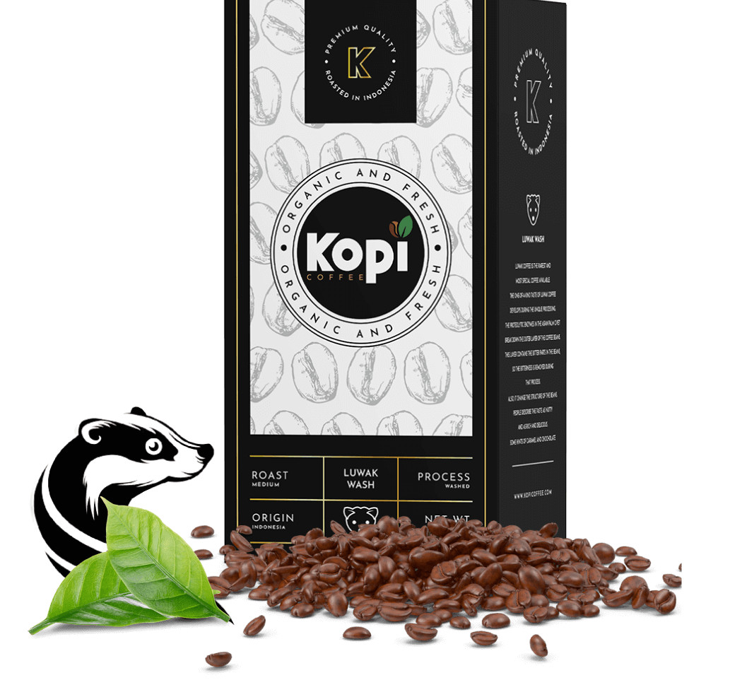 NEW Fresh Indonesian Kopi Luwak Arabica Coffee Beans Medium Roasted (250G)