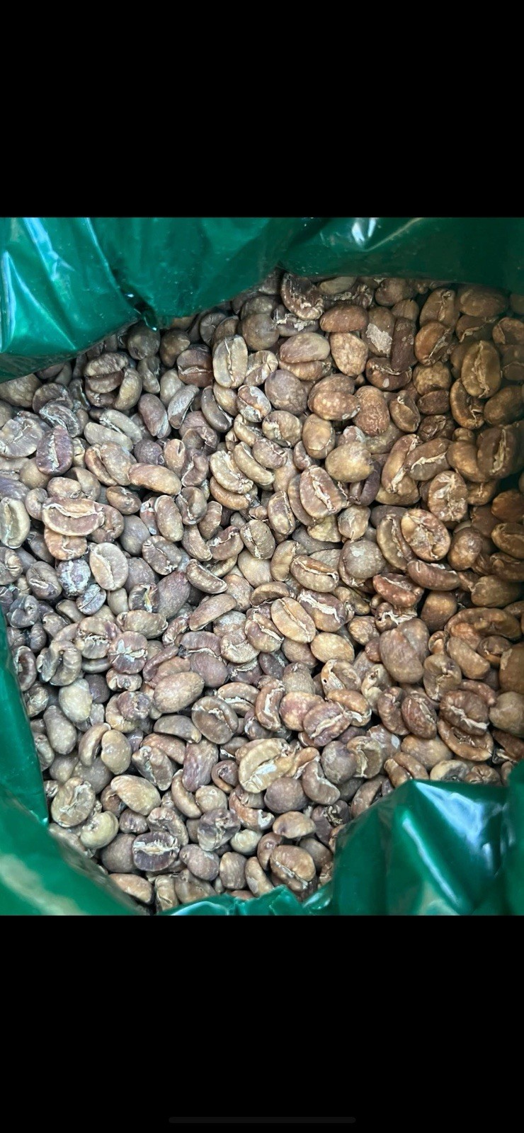 Full bag of Green Indonesian Coffee