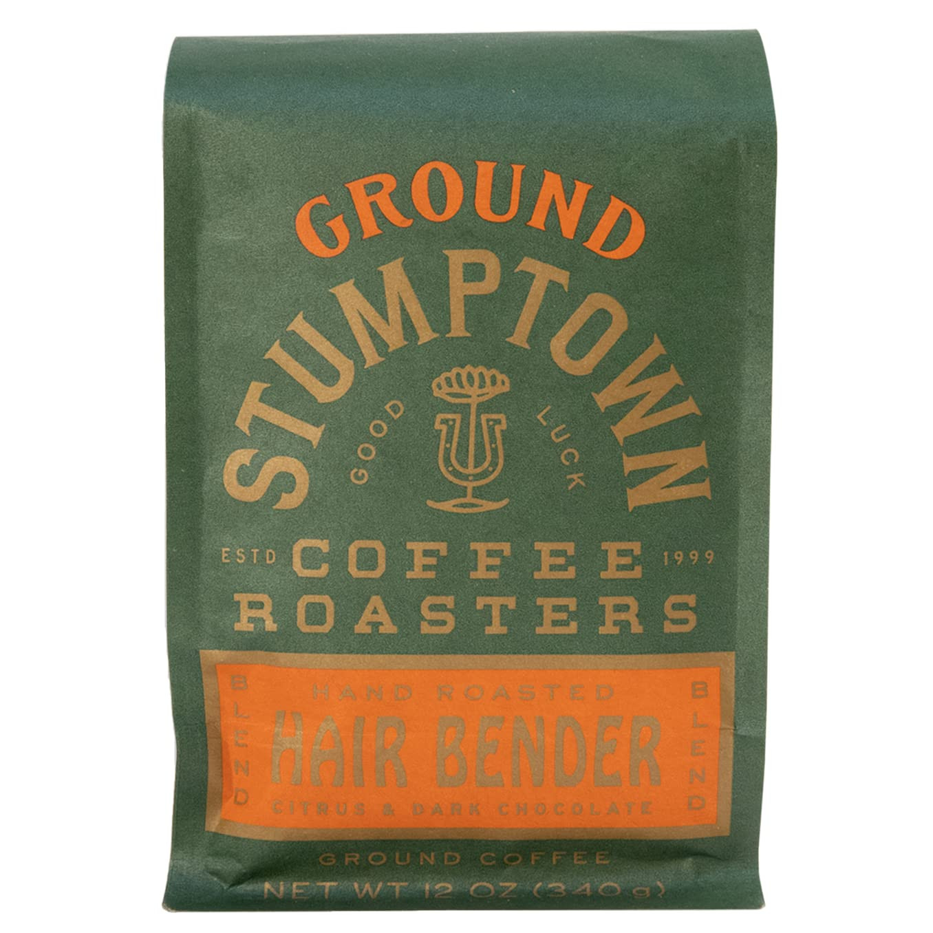 Hair Bender, Ground Coffee, 12 Ounce Bag, Flavor Notes of Citrus & Dark Chocolat