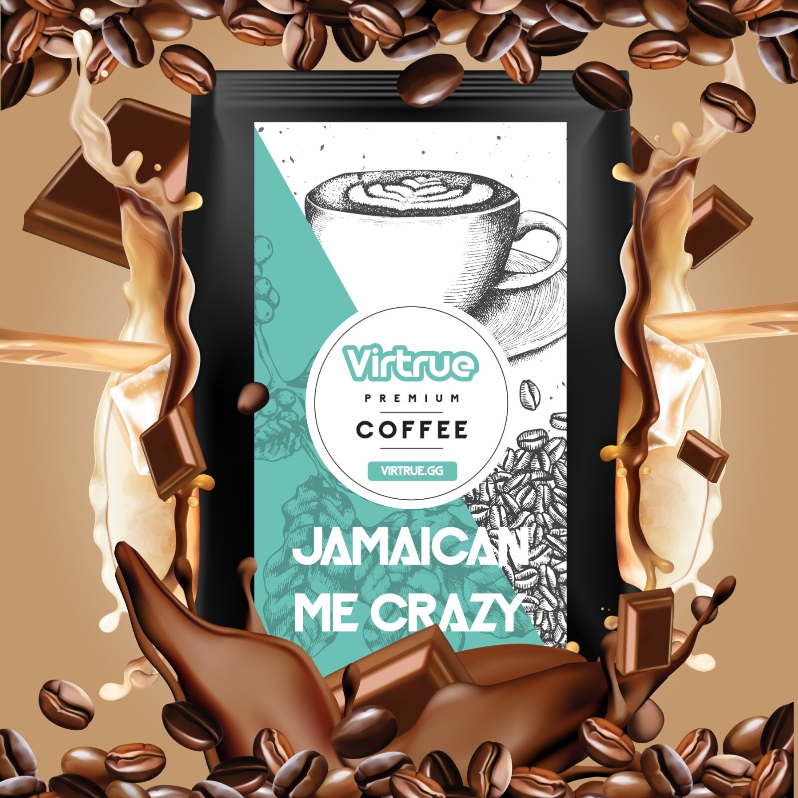 Jamaican Me Crazy Coffee 16oz – Chocolate & Kahlua – Ground or Whole – Fast Ship