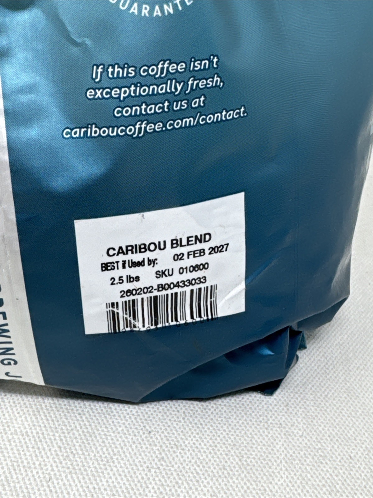 Caribou Blend Whole Bean Coffee 40 oz. Bag, Medium Roast – 2 PACK