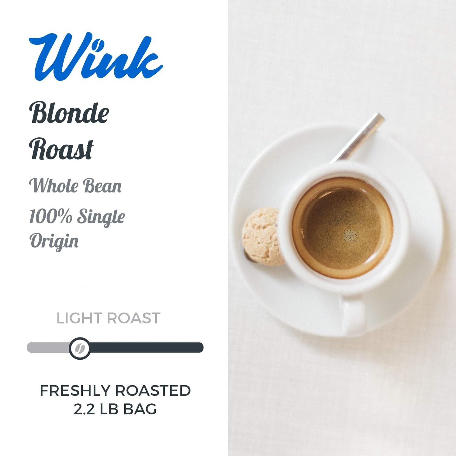 Sustainably Sourced Colombian Blonde Roast Coffee – Large 2.2 lb Whole Beans