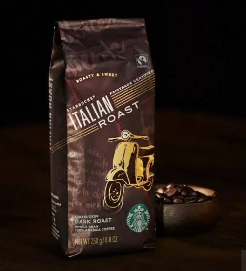 〈Starbucks Japan〉ITALIAN ROAST whole bean coffee 8.8oz 250g