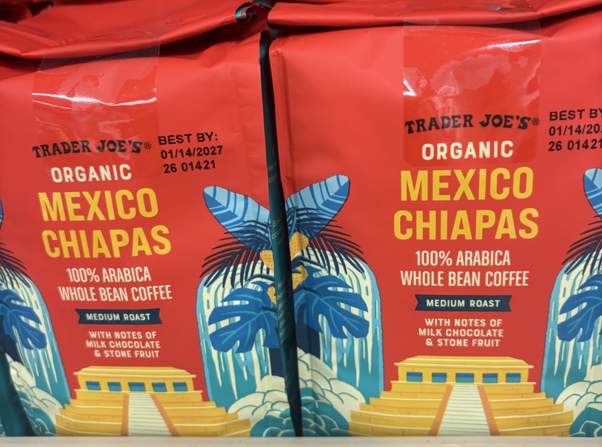 2 Packs Trader Joe’s Organic Mexico Chiapas Coffee 100% Arabica Whole Bean 13oz
