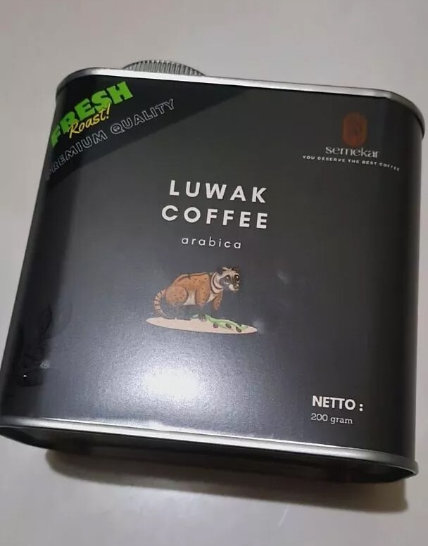 200gr / 500gr Wild Luwak Coffee Arabica Aceh – Premium Medium Roast in Tin Box
