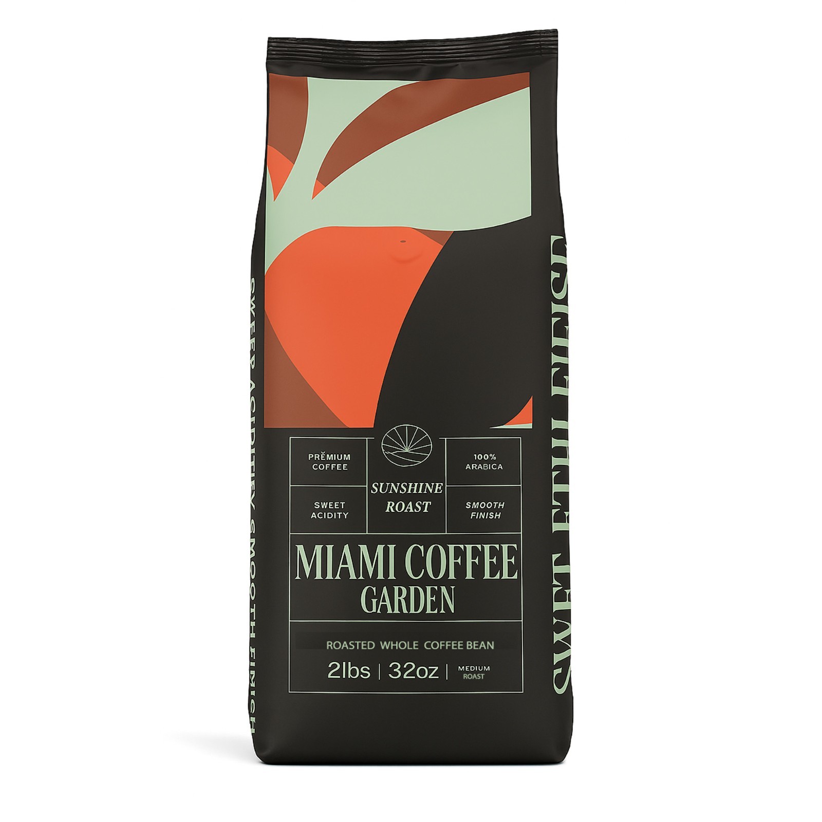 Miami Coffee Garden, 2lb Brazilian Premium Coffee, Rich and Balanced, Arabica