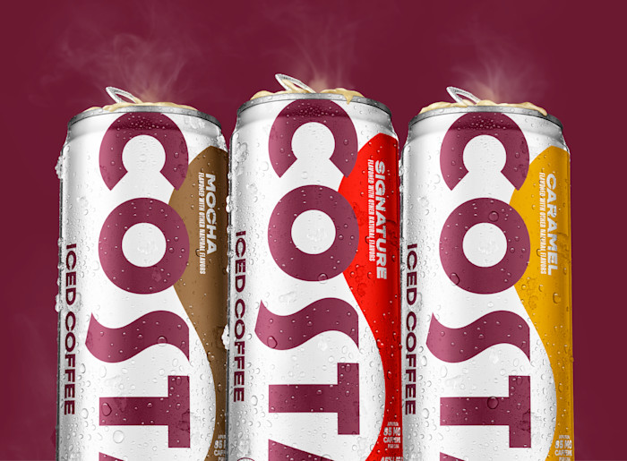 Costa Coffee Variety 12 Pack, Mocha, Caramel and Signature Blend