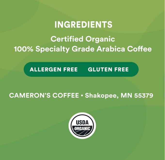 Cameron’s Organic Decaf French Roast Whole Bean Coffee, 4 lb