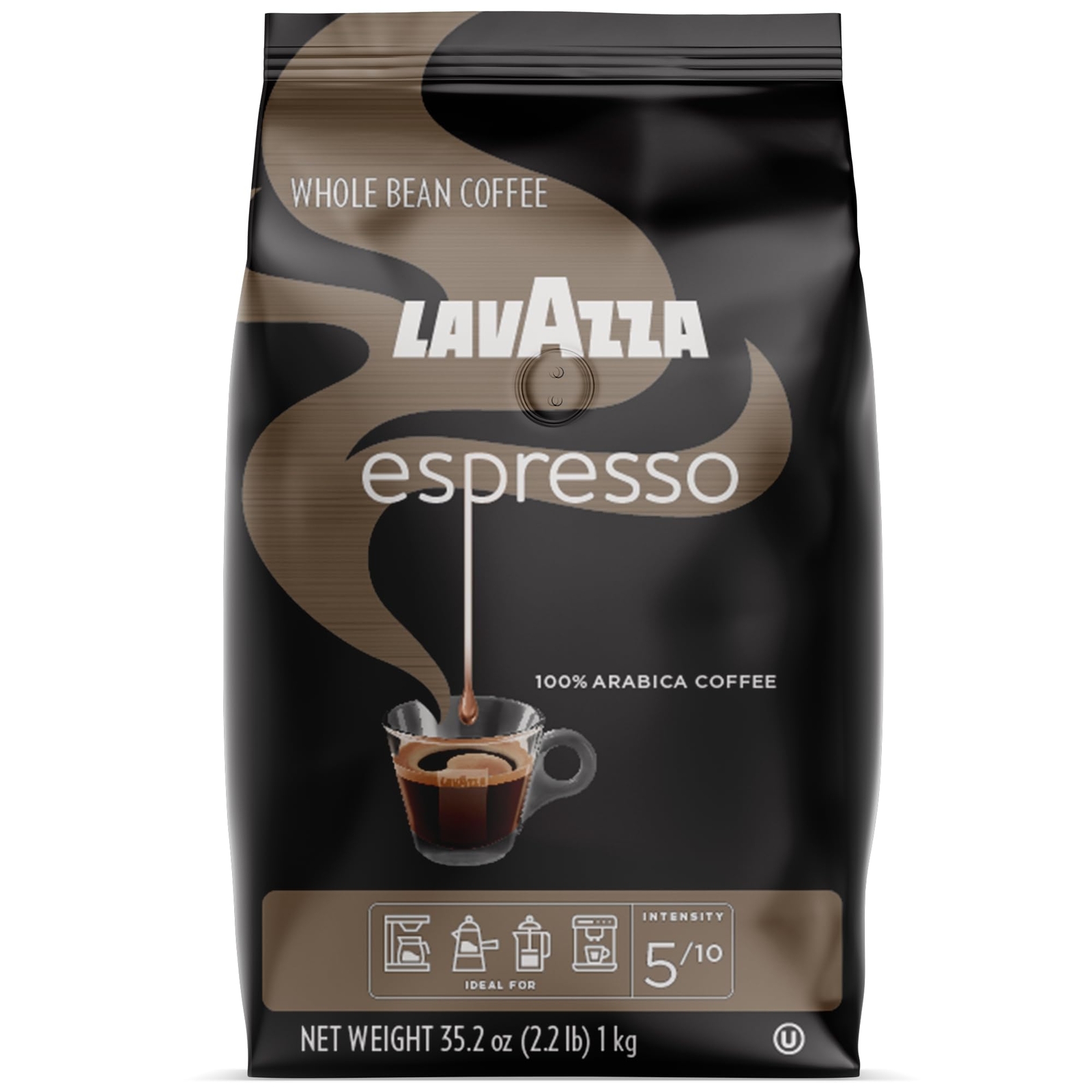Espresso Whole Bean Coffee Blend 2.2 lbs Medium Roast 100% Arabica