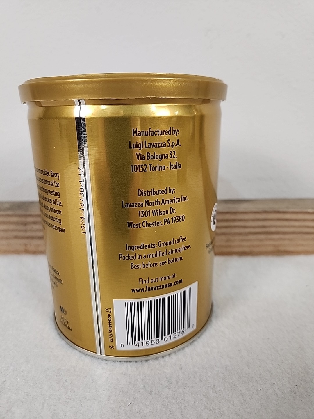 LavAzza QualitÃ  Oro Ground Coffee Medium Roast 100% Arabica 8.8 oz Tin 2 Pack