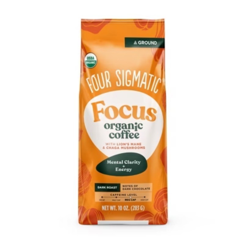 Four Sigmatic Lion's Mane Chaga Mushroom Dark Roast Ground Coffee – 10oz