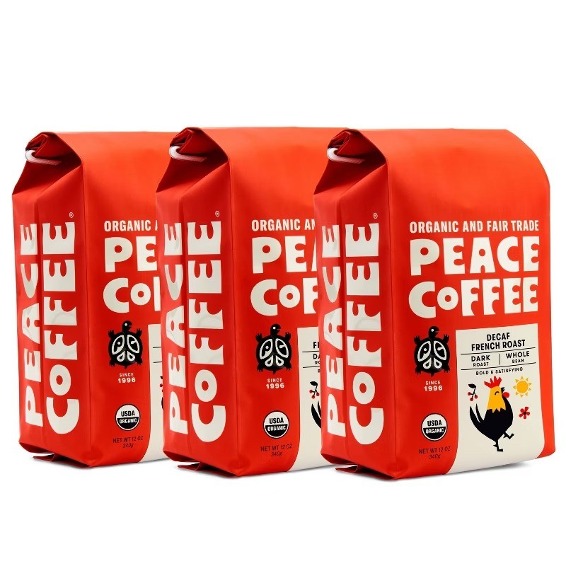 French Roast Whole Bean Coffee – Decaf – 36oz/3ct