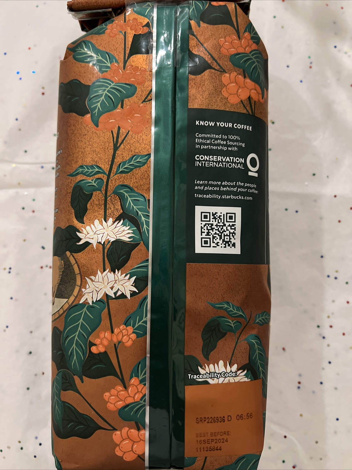 Starbucks Decaf Pike Place Medium Roast Whole Bean Coffee 1lb / 16oz / 453g Bag