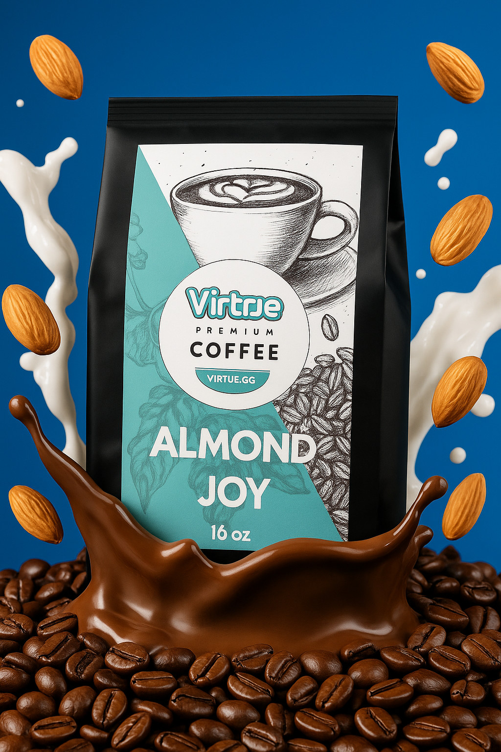 Almond Joy Flavored Coffee 16oz – Ground or Whole Bean – 5 Stars – Fast Shipping