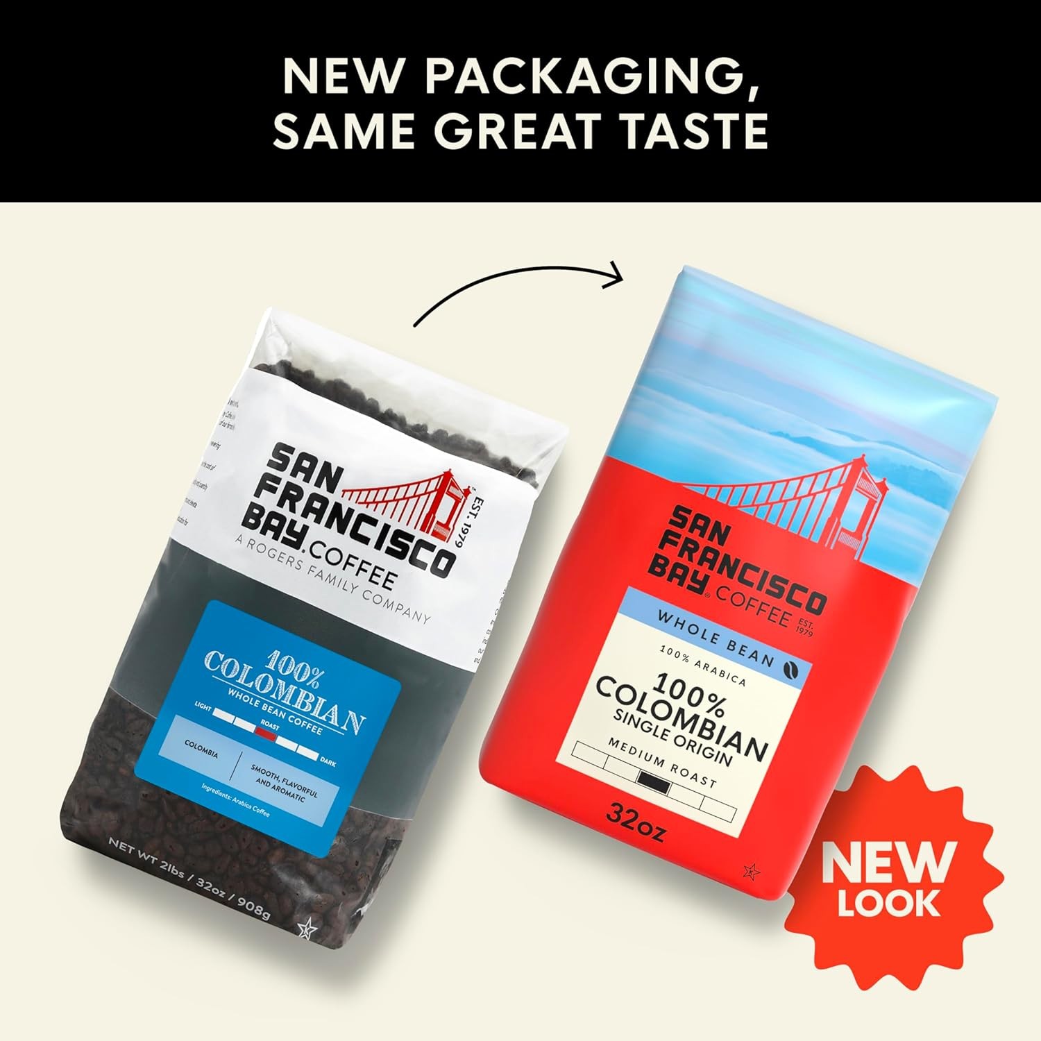 100% Colombian Arabica Medium Roast Whole Bean Coffee 32 Ounce 100% Colombian