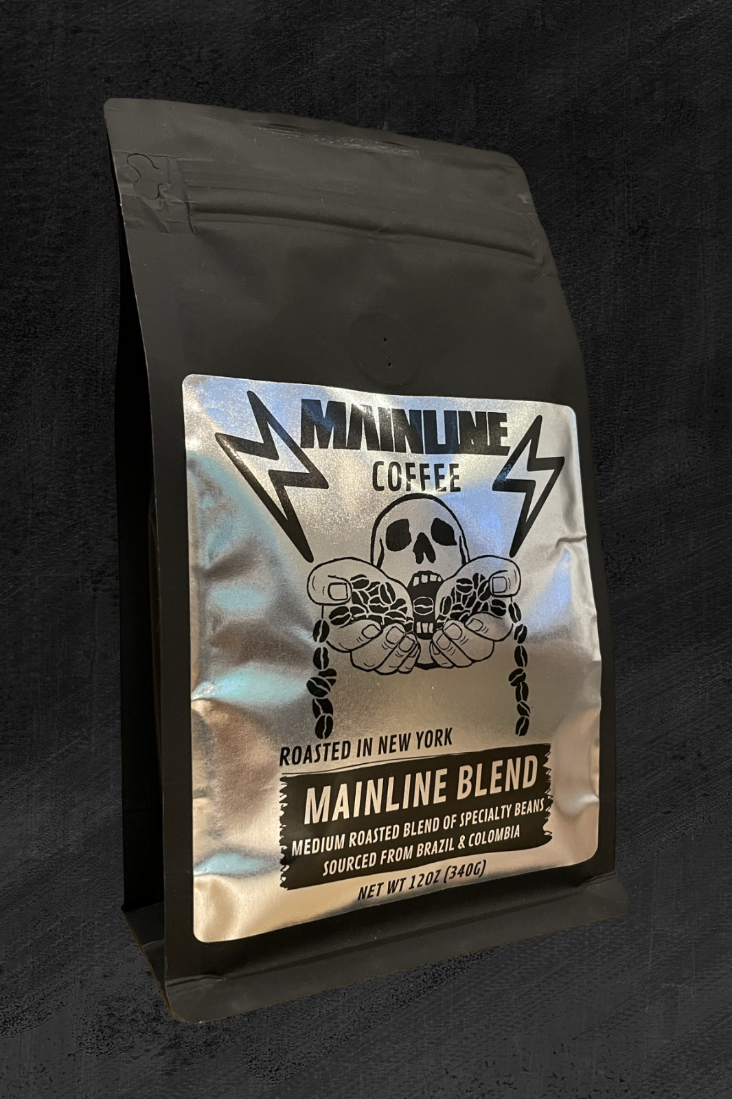 Medium Roast Brazilian & Colombian Blend – Mainline Coffee (Ground or Whole)