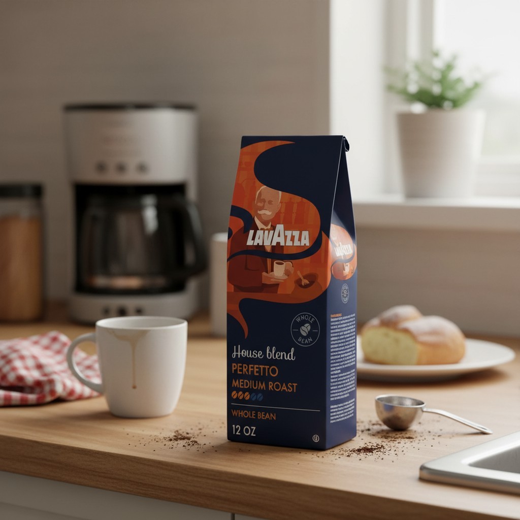 Lavazza House Blend Perfetto Whole Bean Coffee, Medium Roast, 100% Arabica, 1…