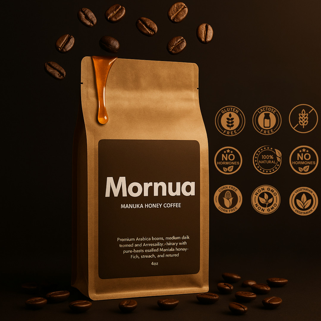 Manuka Honey Coffee 4oz – Premium Arabica Beans, Natural Energy, Smooth Taste