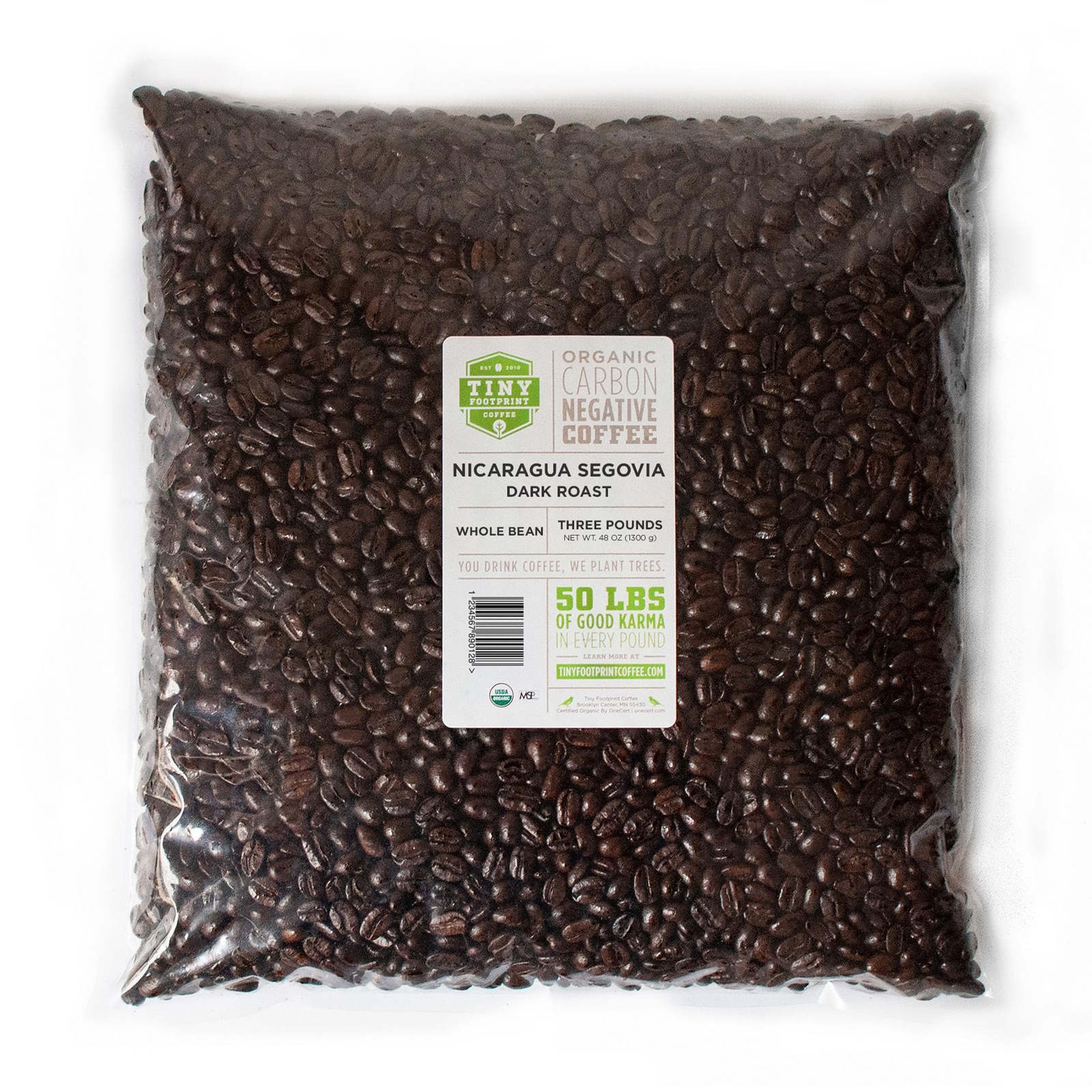 Fair Trade Organic Nicaragua Segovia Dark Roast | Whole Bean Coffee | Usda Organ