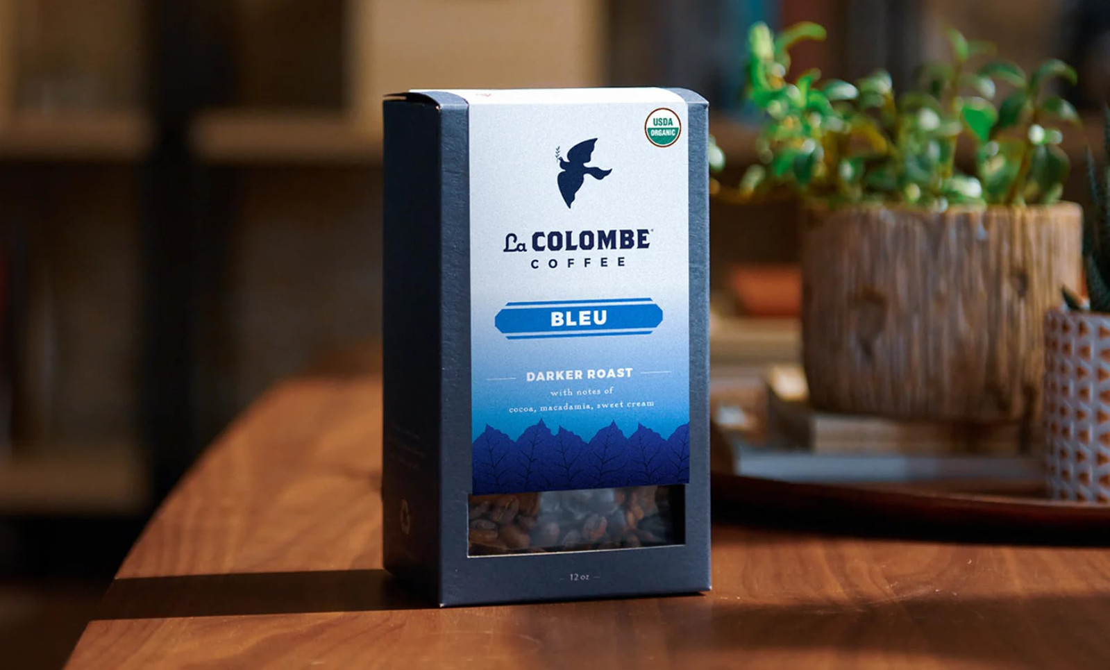 La Colombe 12oz Bleu Dark Roast Whole Bean Coffee Organic Chocolatey Blend