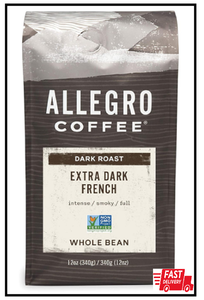 Allegro Coffee Extra Dark French Whole Bean Coffee, 12 oz