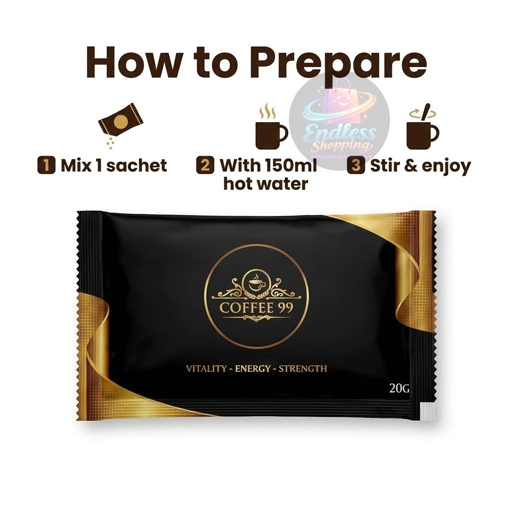 Coffee 99 Arabica Easy Brew Coffee 10 Sachets Premium Instant Coffee Malaysia