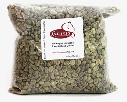 LAVANTA COFFEE GREEN NICARAGUA JINOTEGA SHG TWO POUND PACKAGE