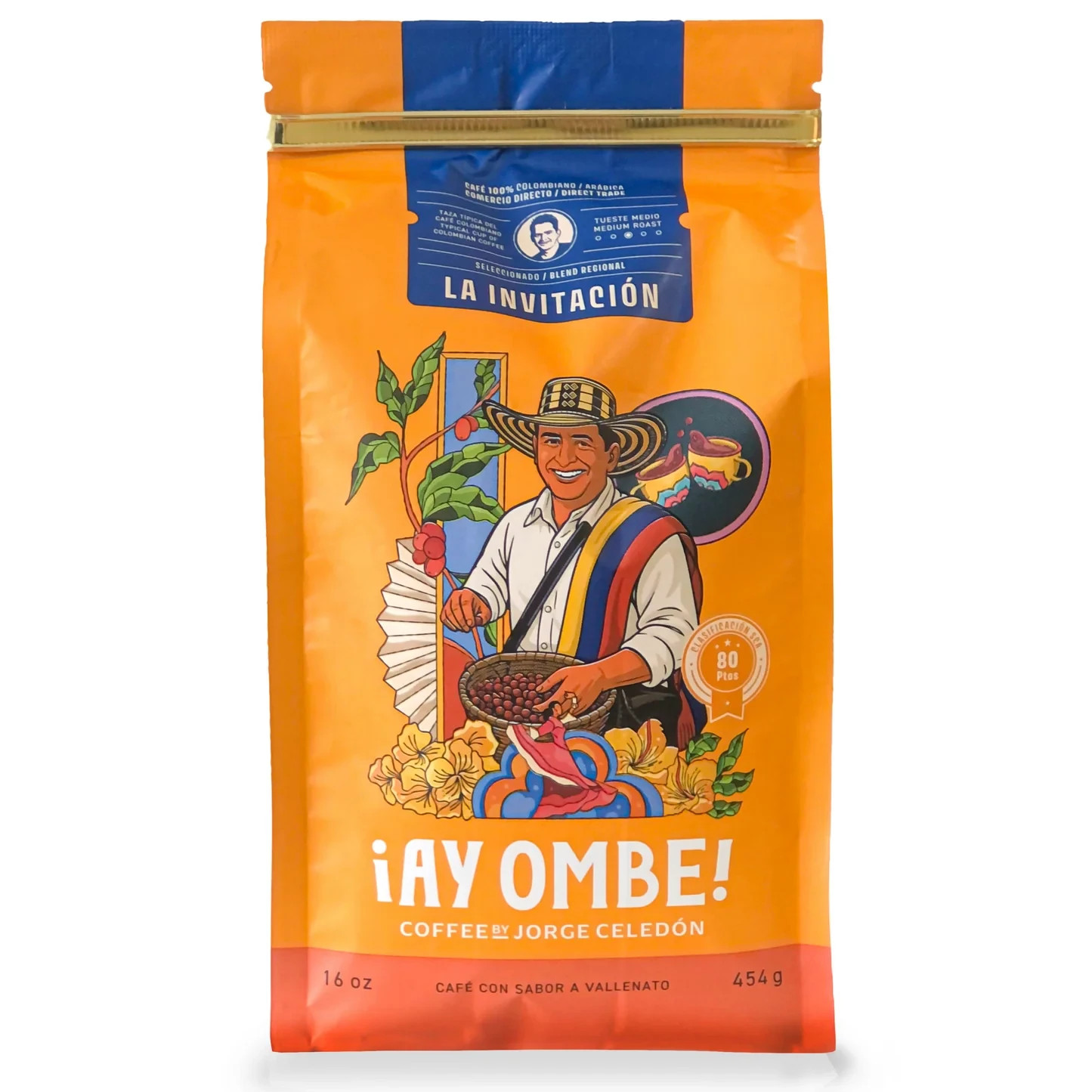Ay Ombe Specialty coffee SCA 80pts Colombian Arabica whole bean medium roast