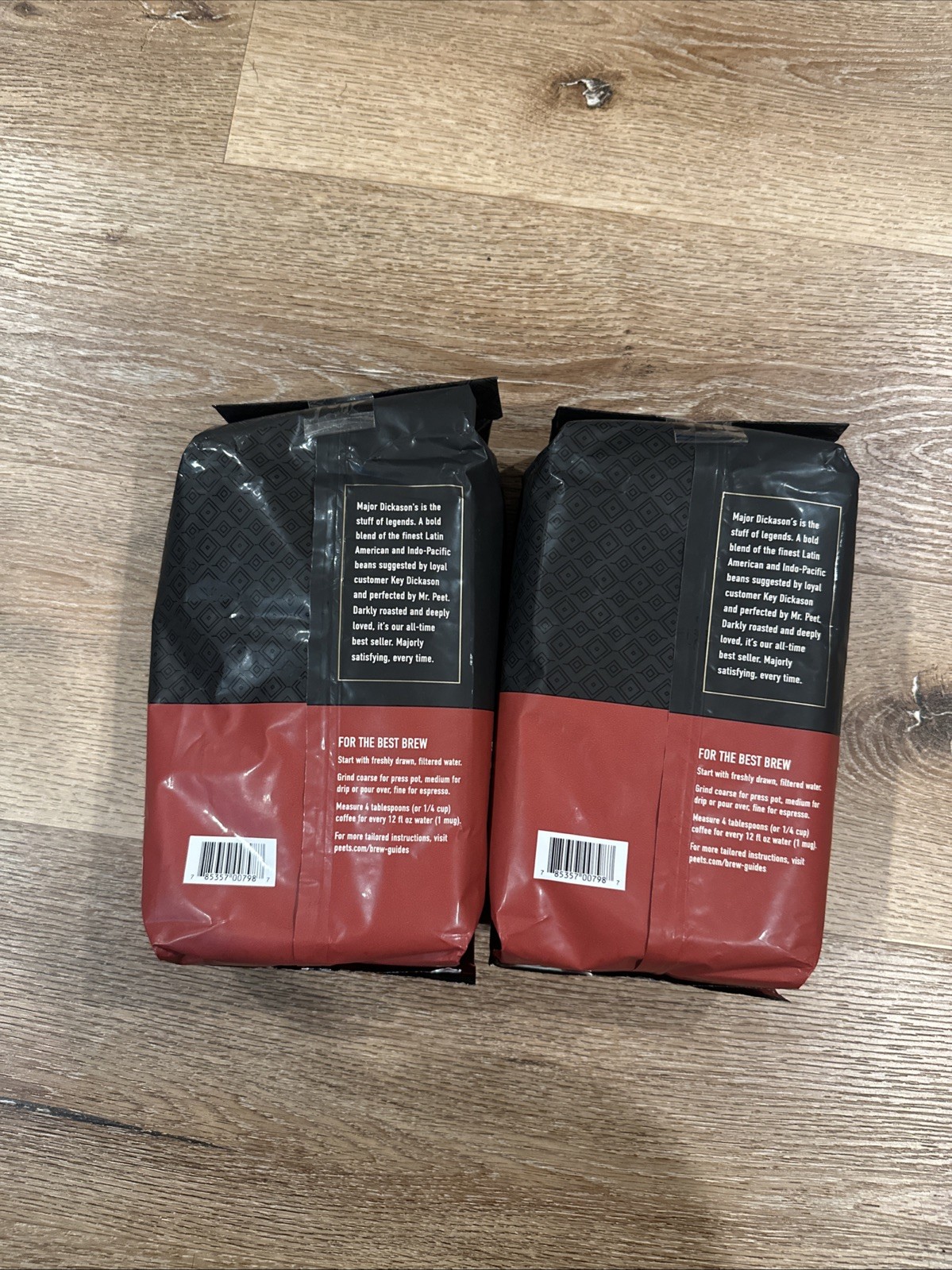 4 Pounds Peet’s Major Dickason’s Blend Dark Roast Whole Beans