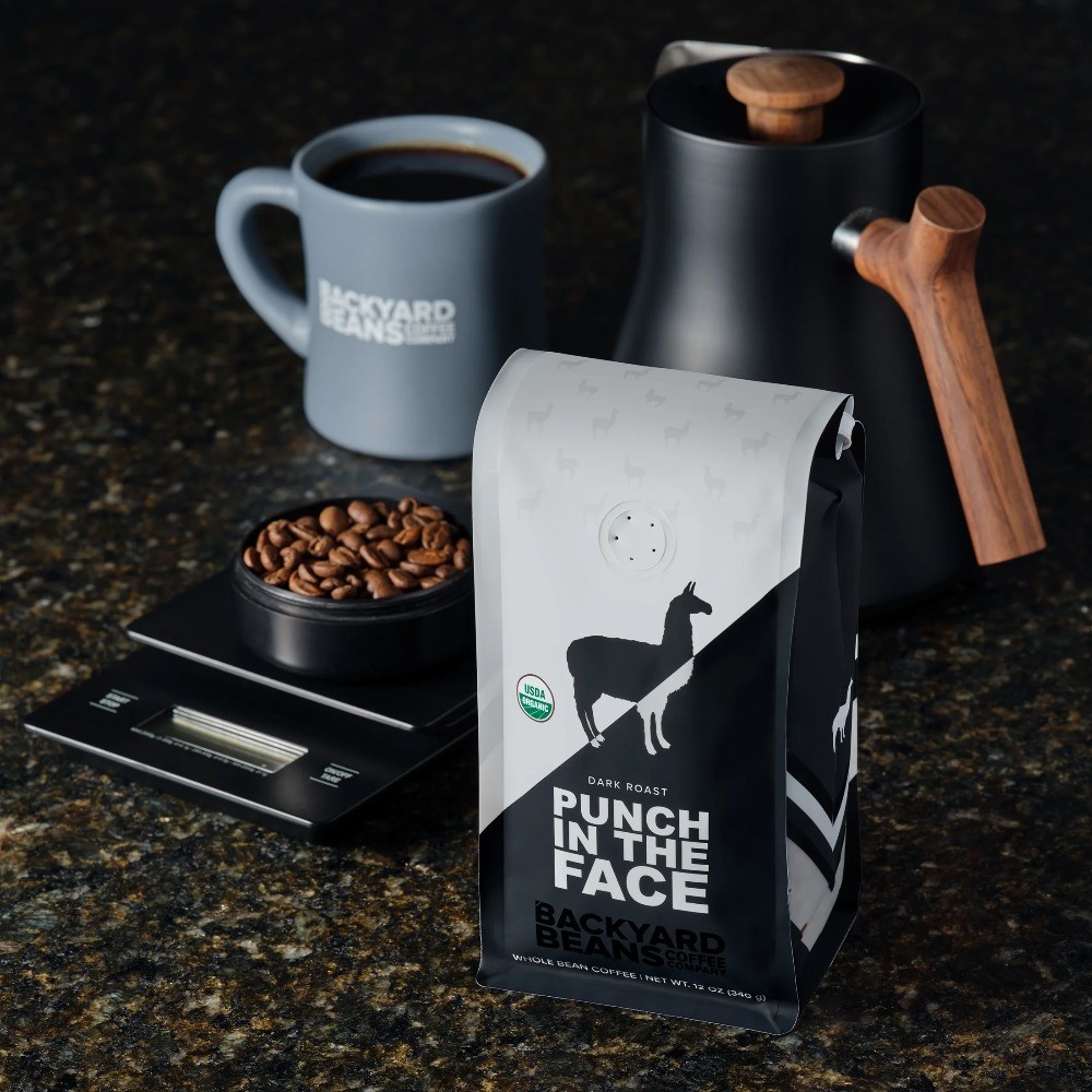Organic Dark Roast Whole Bean Coffee 12oz Bold Flavor Fair Trade