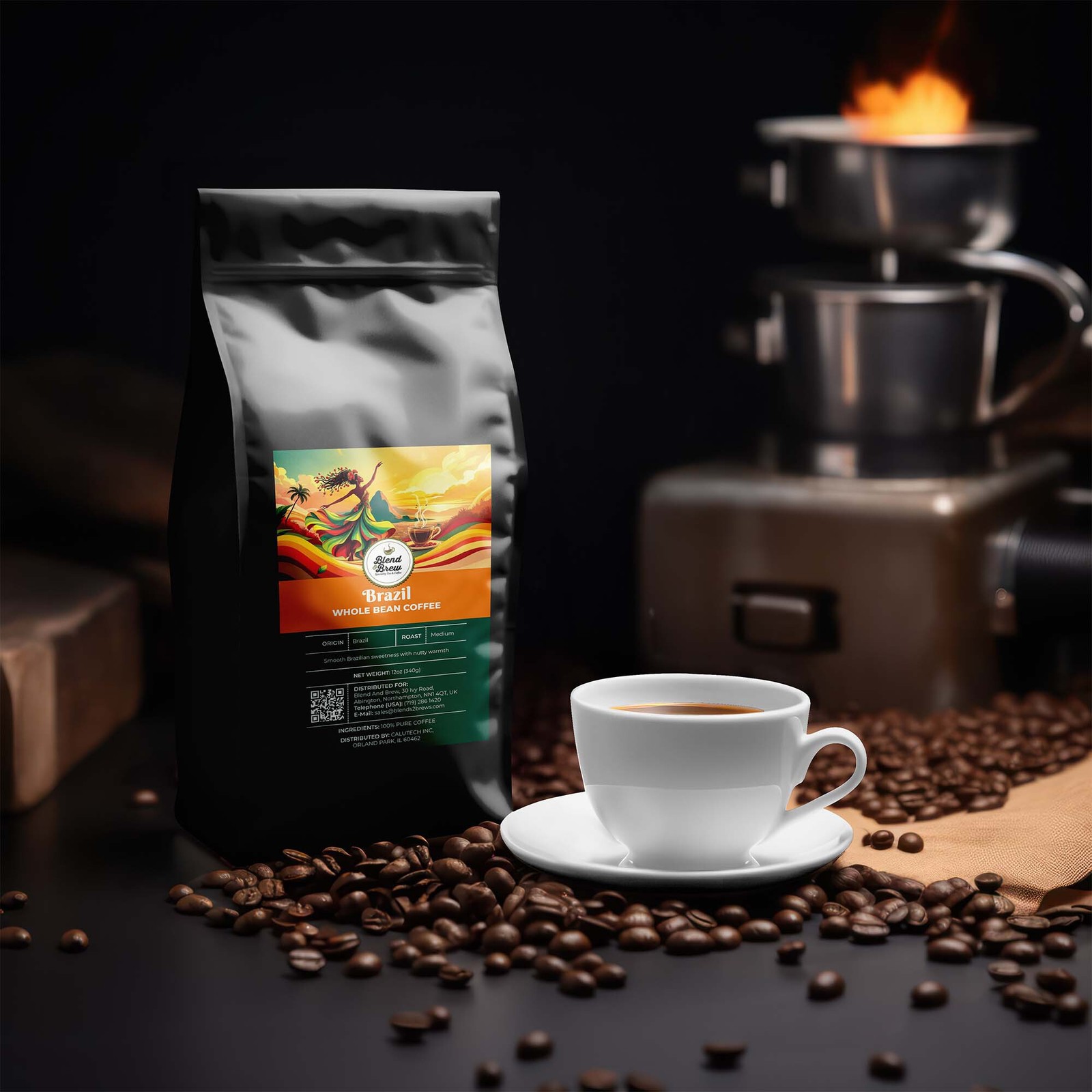 Brazil Coffee, Whole Bean or Ground, 12oz to 5lb