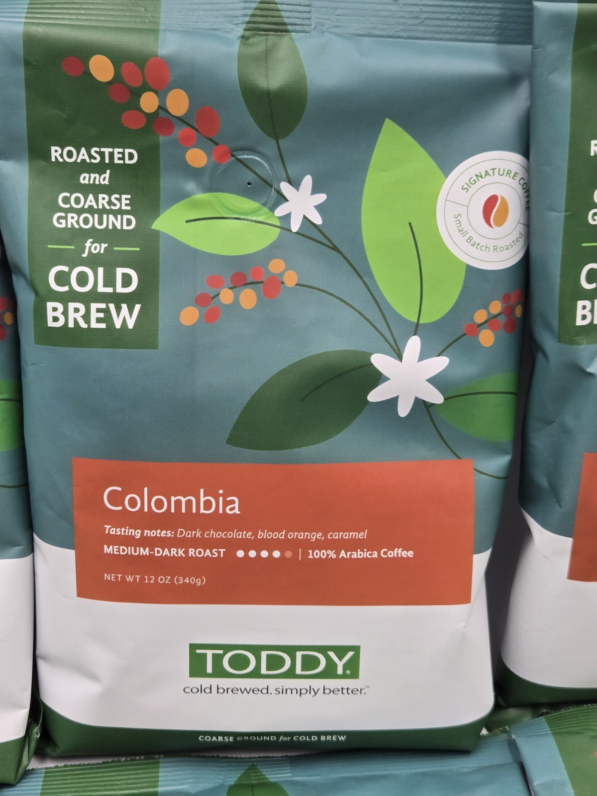 12oz 6 (Six) Pack Toddy Blend Cold Brew Coarse Ground Coffee Columbia Exp 5/26