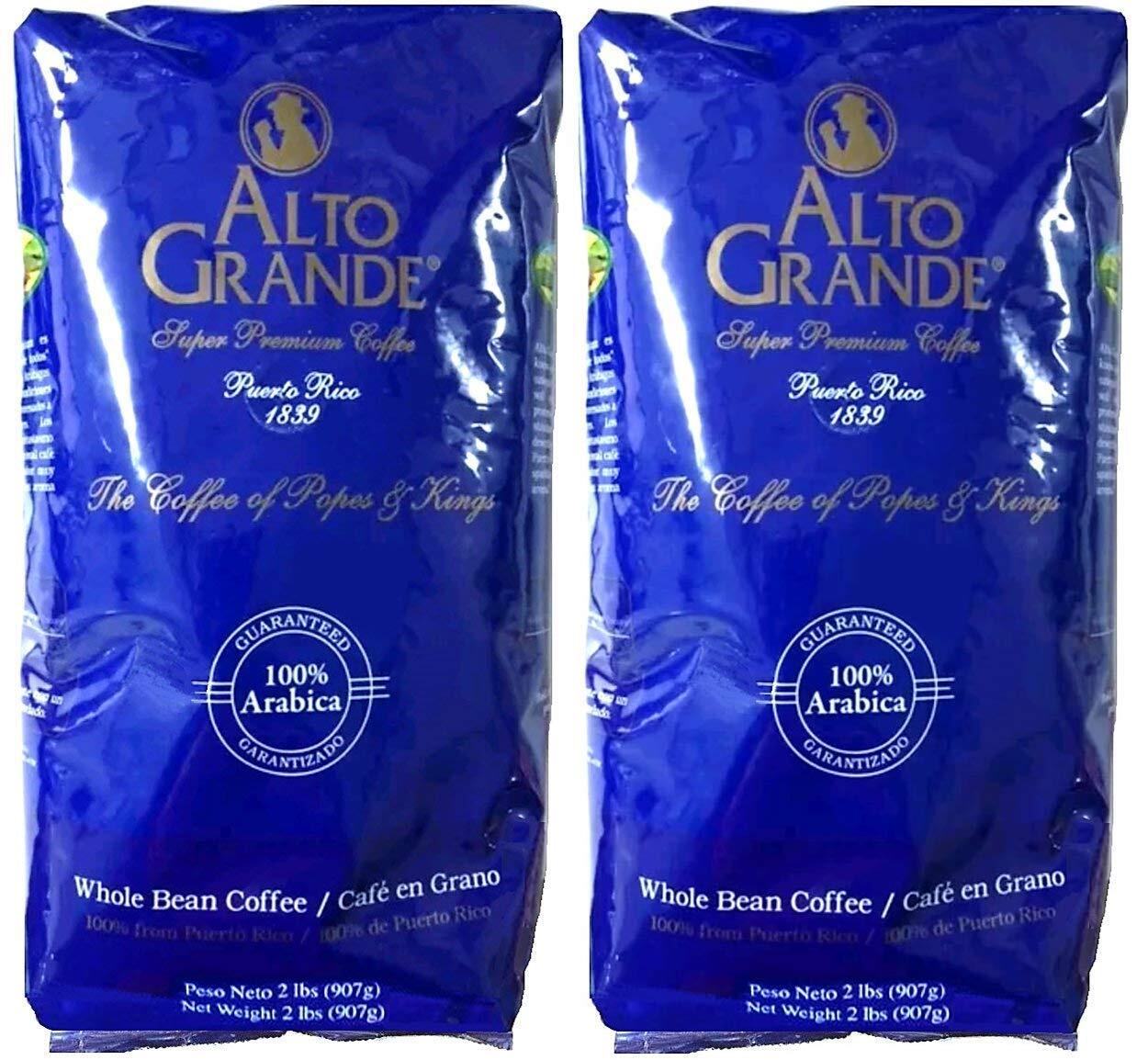 Alto Grande Coffee 32 Ounce Pack of 2 Premium Arabica Whole Beans 4 Pounds