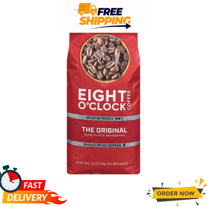 Eight O’Clock Original Medium Roast Coffee 40oz Whole Bean Bag