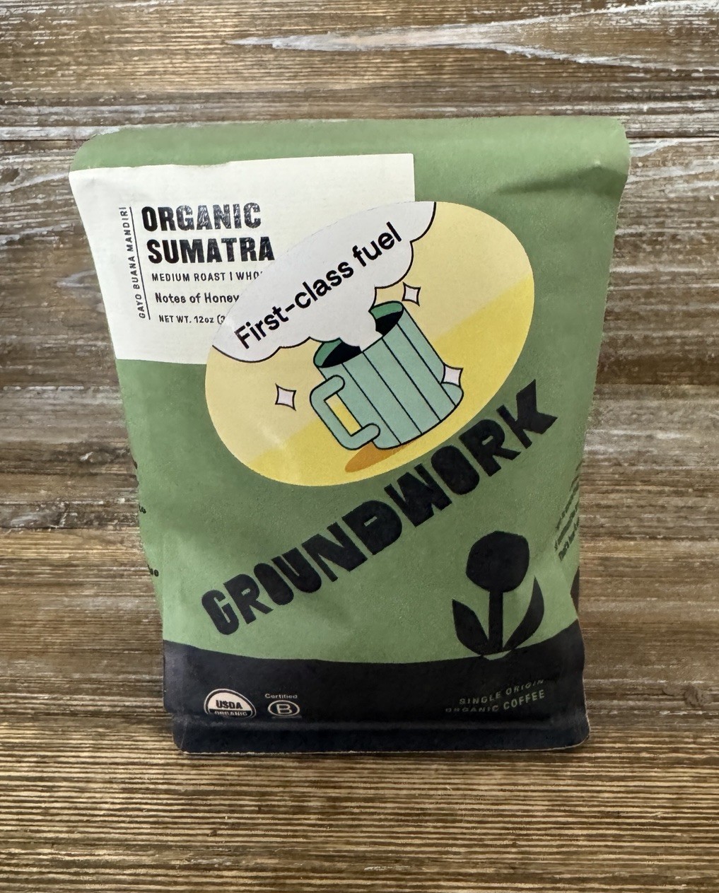 Groundwork Sumatra Gayo Buana Mandiri Medium Roast Honey and Hibiscus Coffee