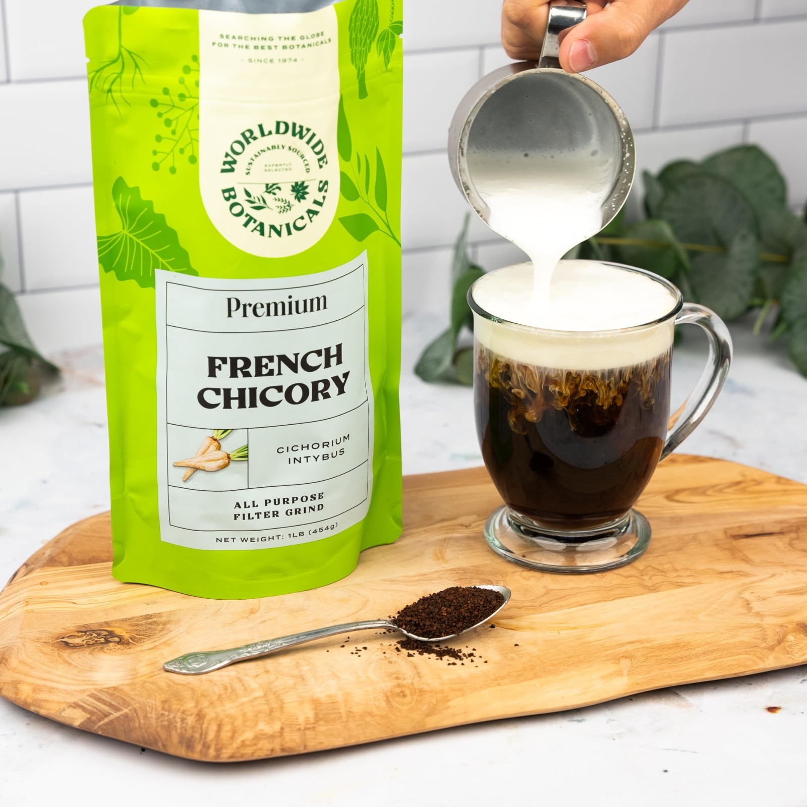 Worldwide Botanicals French Chicory Root – Brew Like Coffee Blend Roasted Chi…