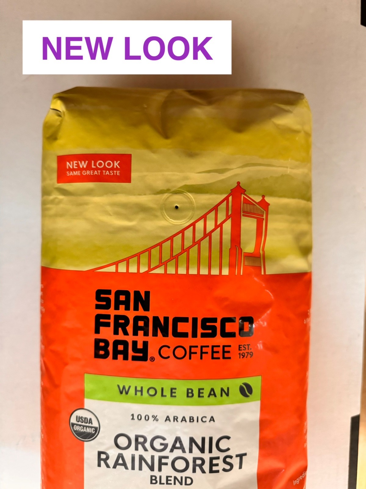 3 lbs, San Francisco Bay Organic Rainforest Blend Whole Bean Coffee, ( 1361 g )