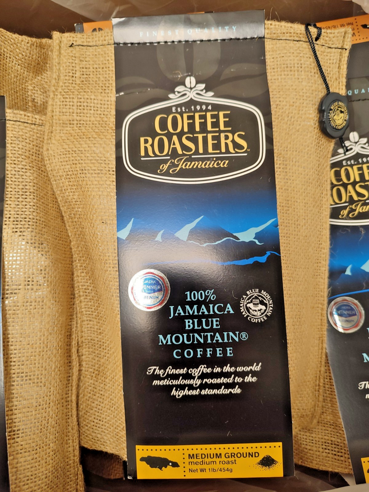 Coffee Roasters of Jamaica – Blue Mountain coffee Roasted and Ground (1lb, 454g)