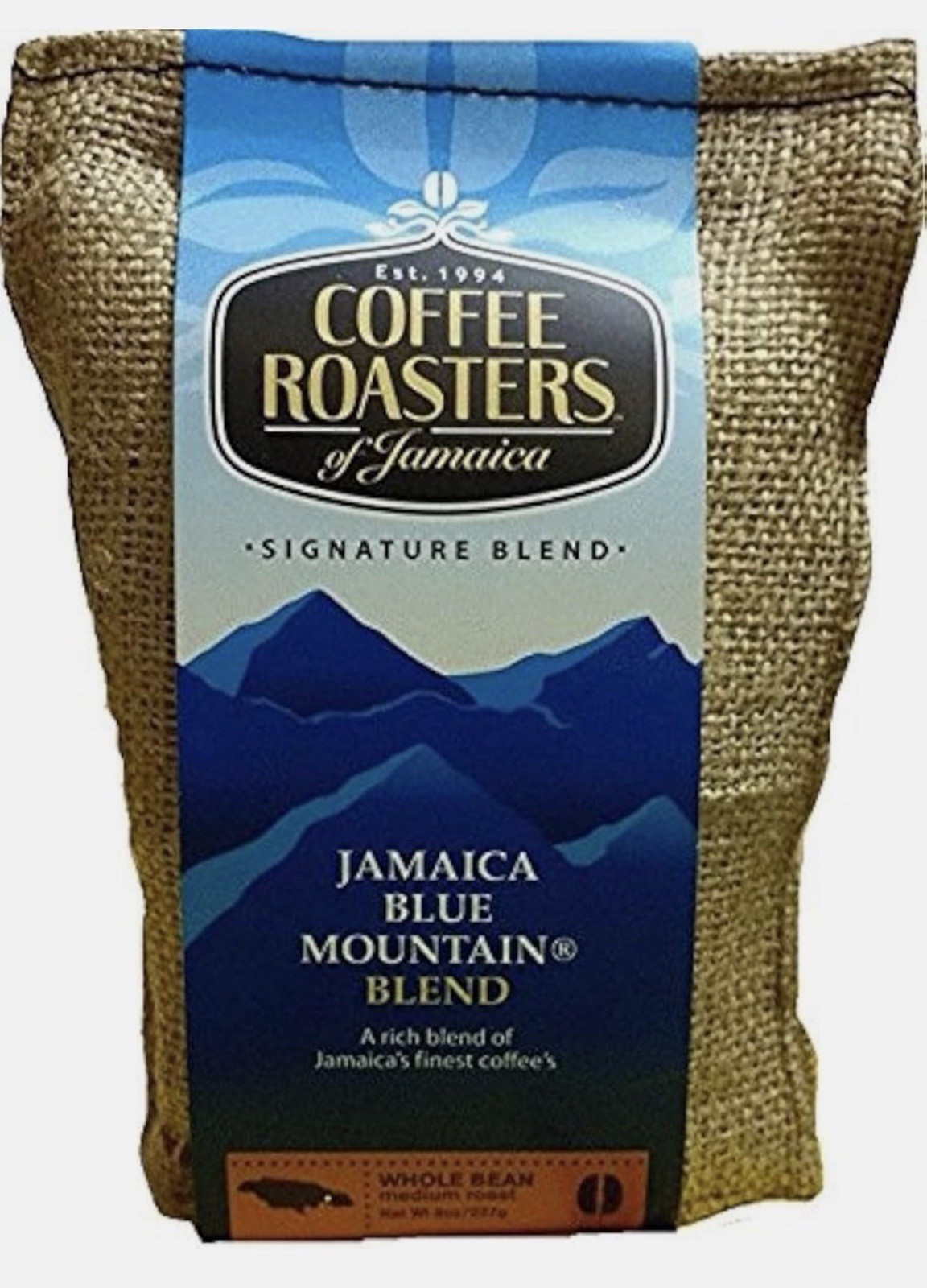 Coffee Roasters JAMAICAN BLUE MOUNTAIN ROASTED WHOLE BEAN COFFEE BLEND 226g
