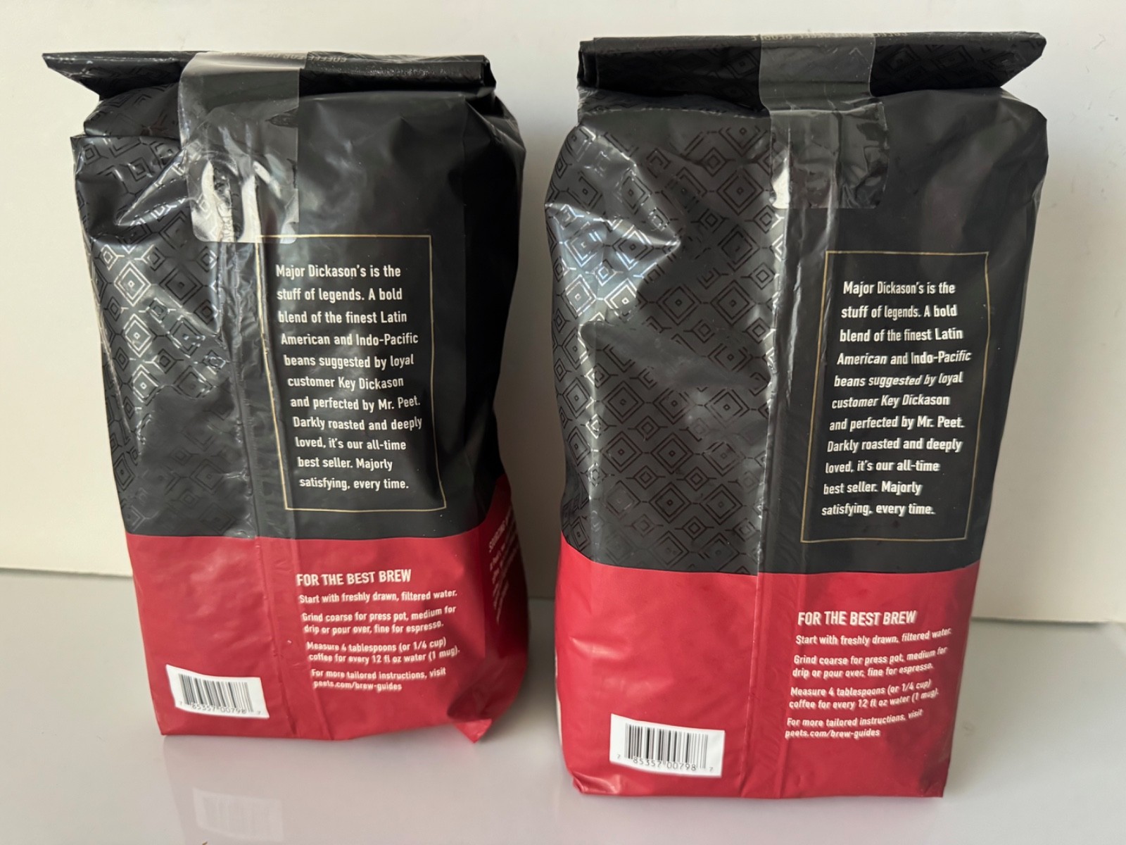 Peet’s Coffee – Major Dickason’s Blend Dark Roast – Whole Bean 32 oz – Rich/Bold