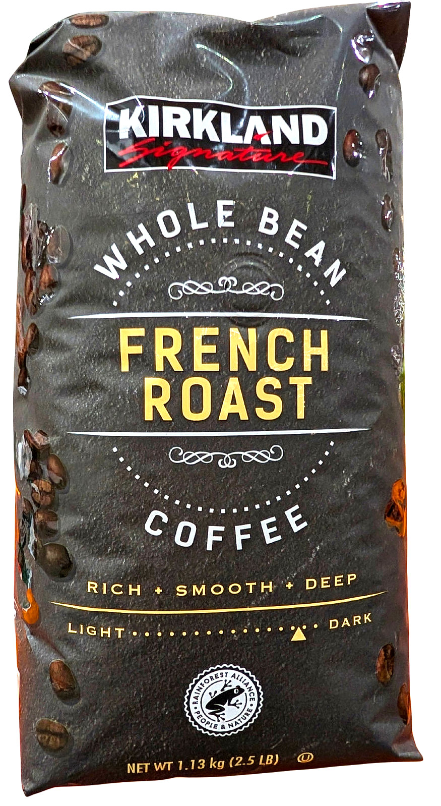Kirkland Signature Whole Bean French Roast Coffee 2.5 Lb EXP 06/2026