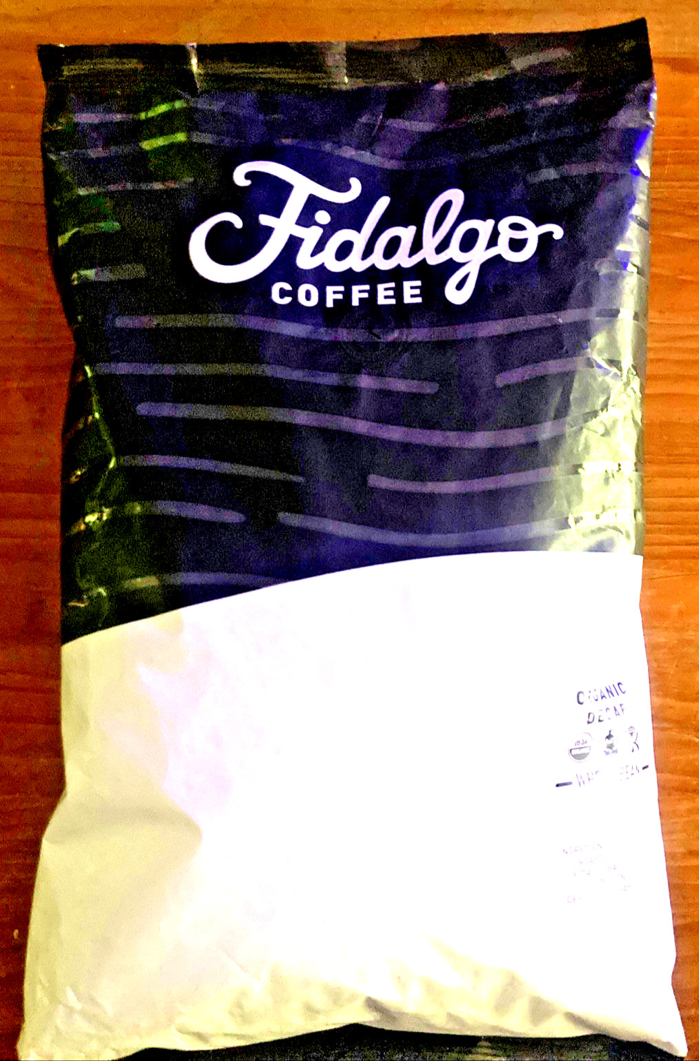2 pounds of Fidalgo Organic Decaf Whole Bean Coffee