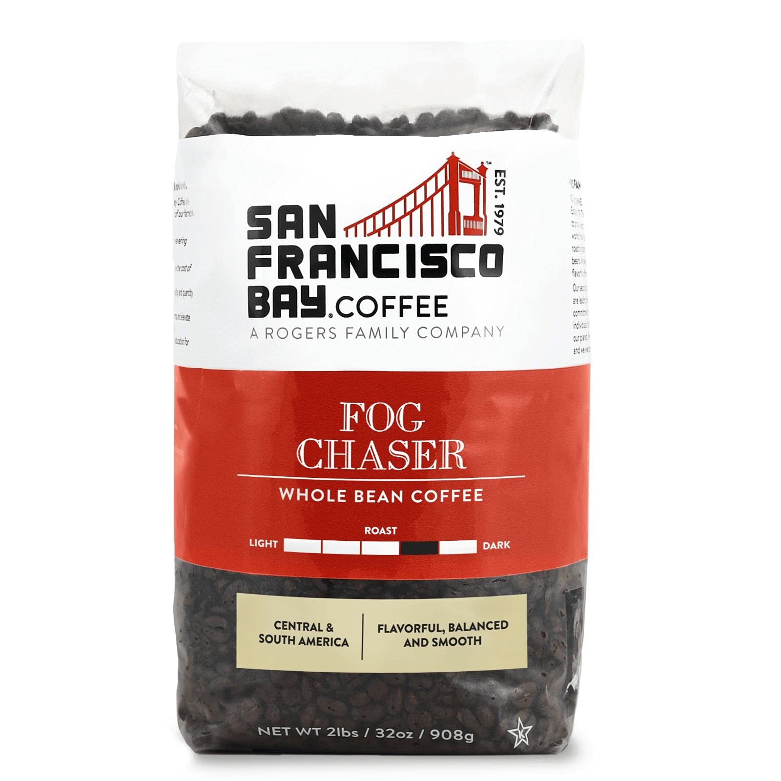 San Francisco Bay Coffee – Medium-dark Roast Whole Bean Coffee – Fog C