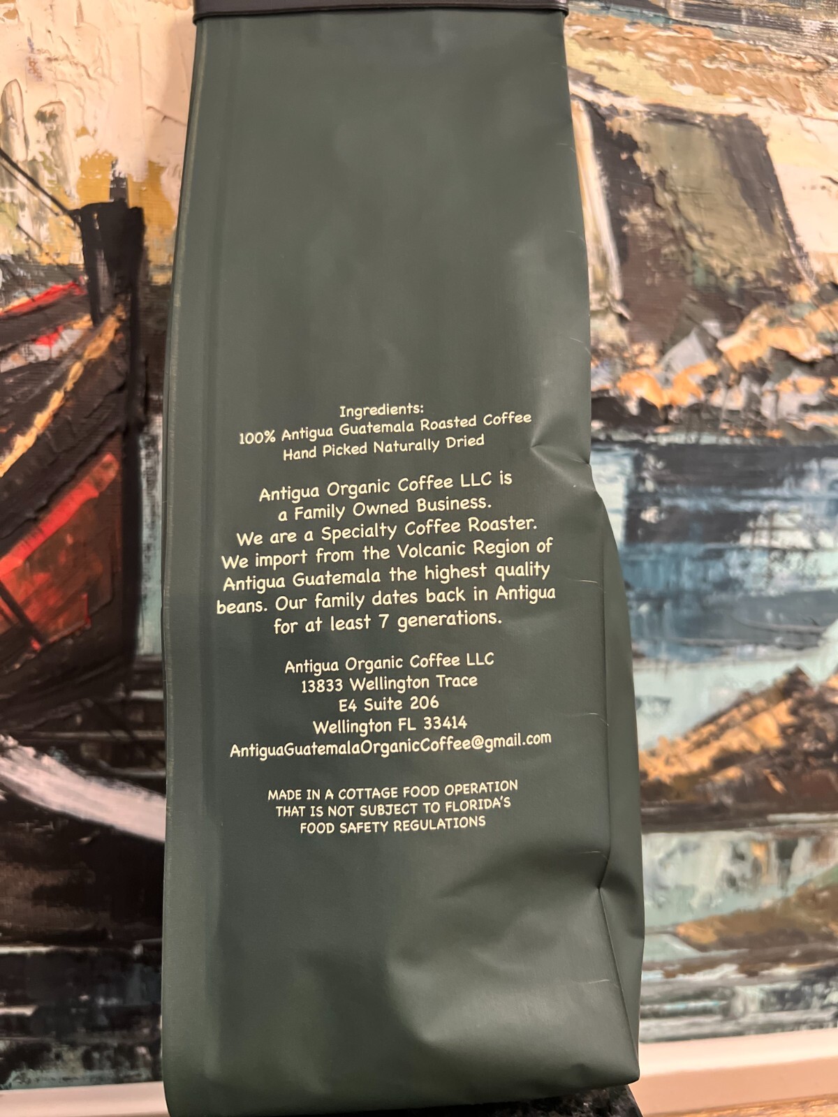 ANTIGUA ORGANIC COFFEE LLC Natural Organic Espresso Roast Coffee Whole Bean